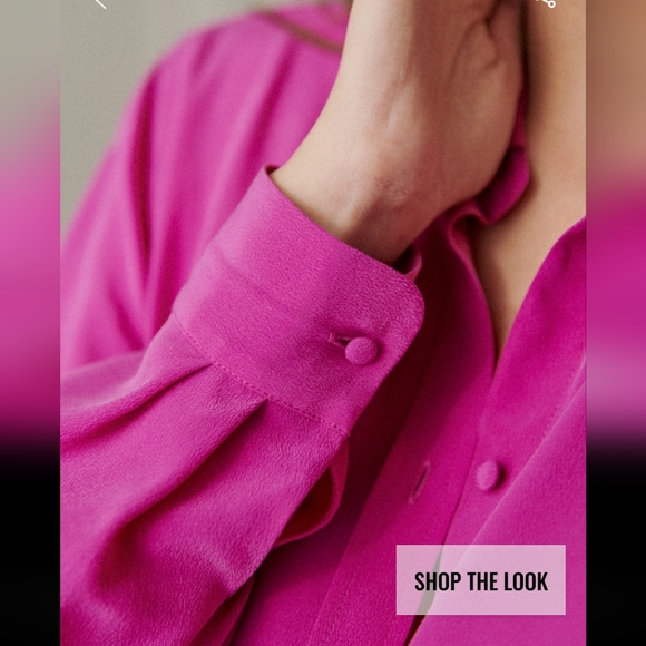 Sezane Ann 100% Silk Shirt - Picture 2 of 12